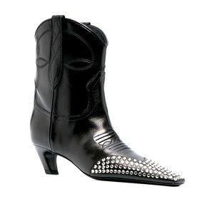 Khaite western crystal booties